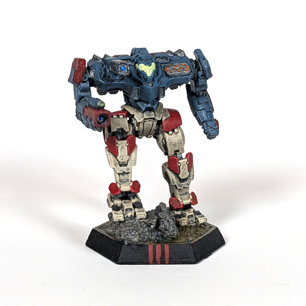 Dominator miniature painted blue and tan