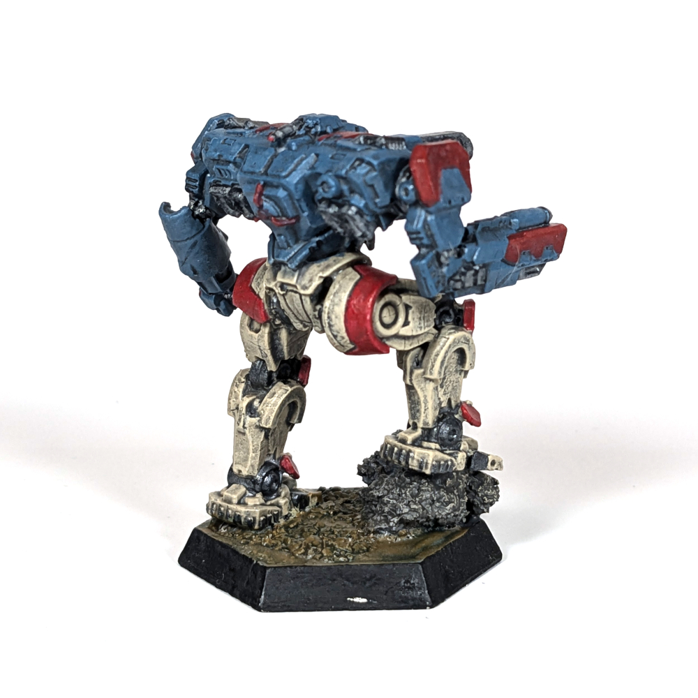 Dominator miniature painted blue and tan