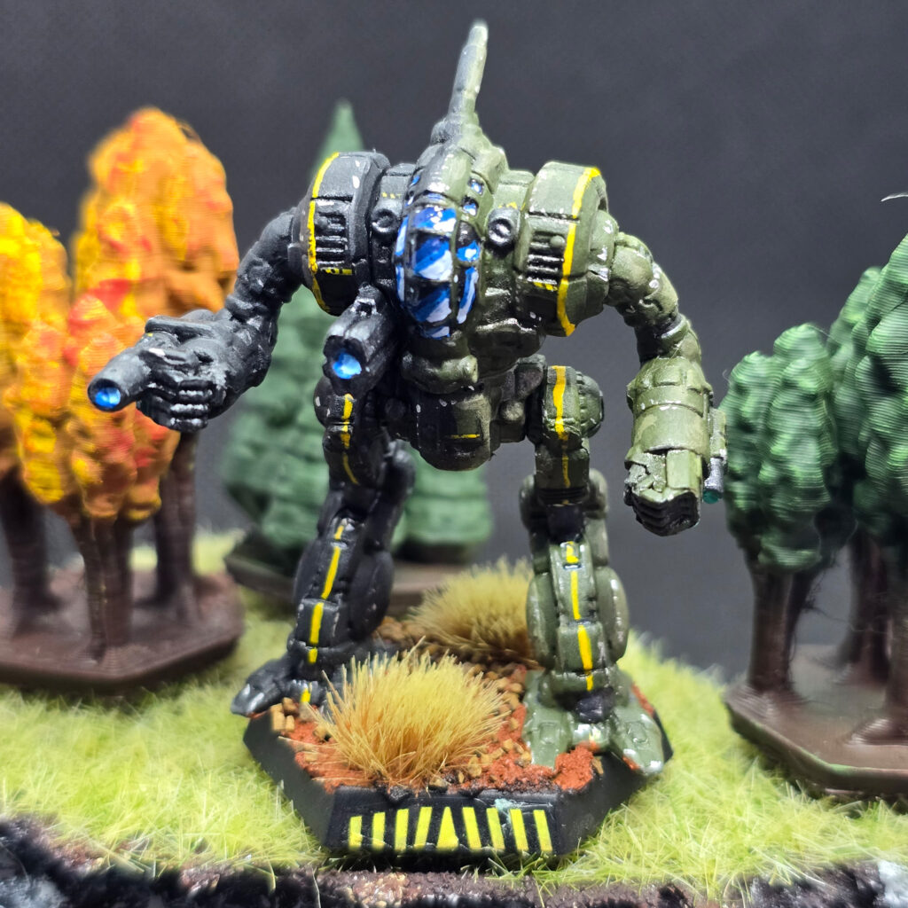 Caesar miniature painted black and green