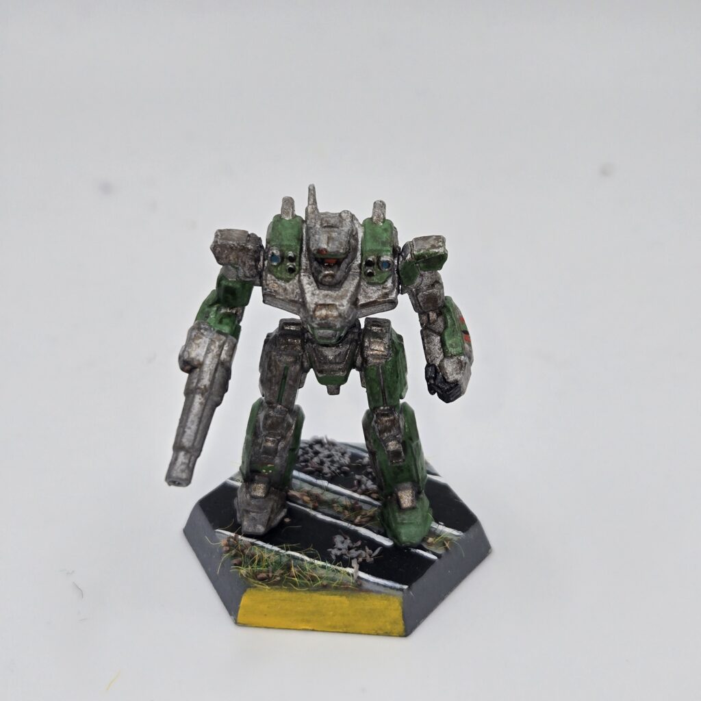 Incubus miniature painted metallic grey with green accents