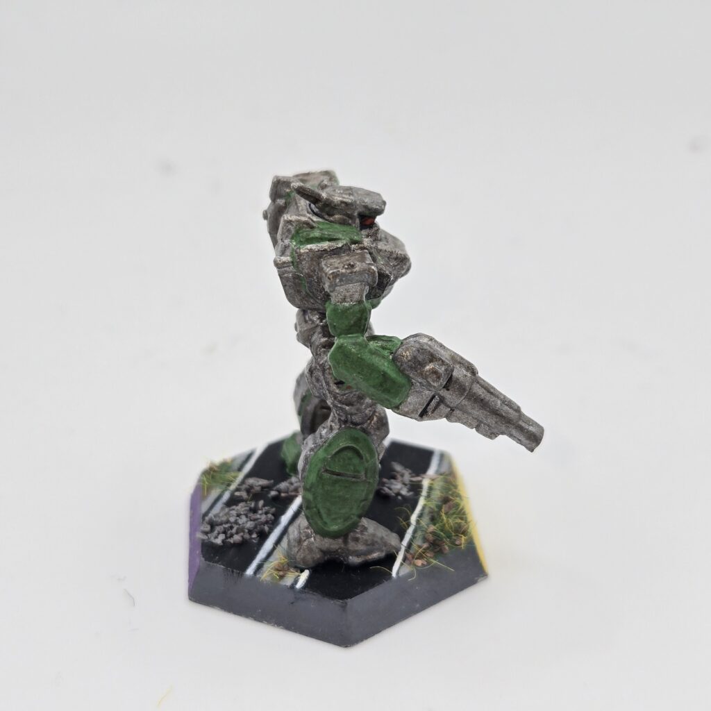 Incubus miniature painted metallic grey with green accents
