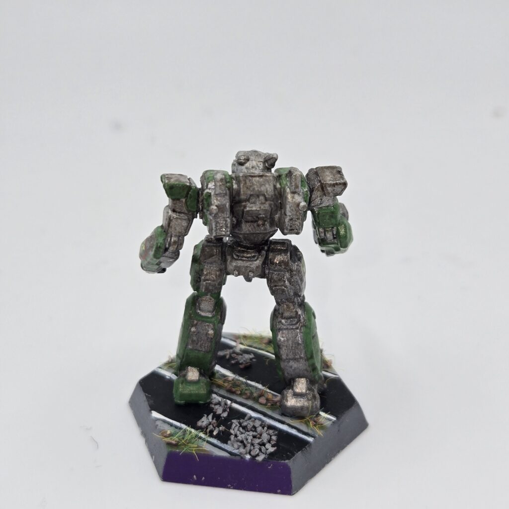 Incubus miniature painted metallic grey with green accents