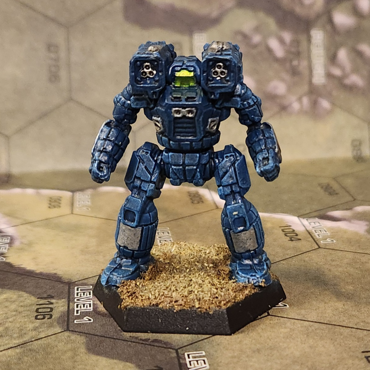 Hunchback IIC miniature painted dark blue with silver accents