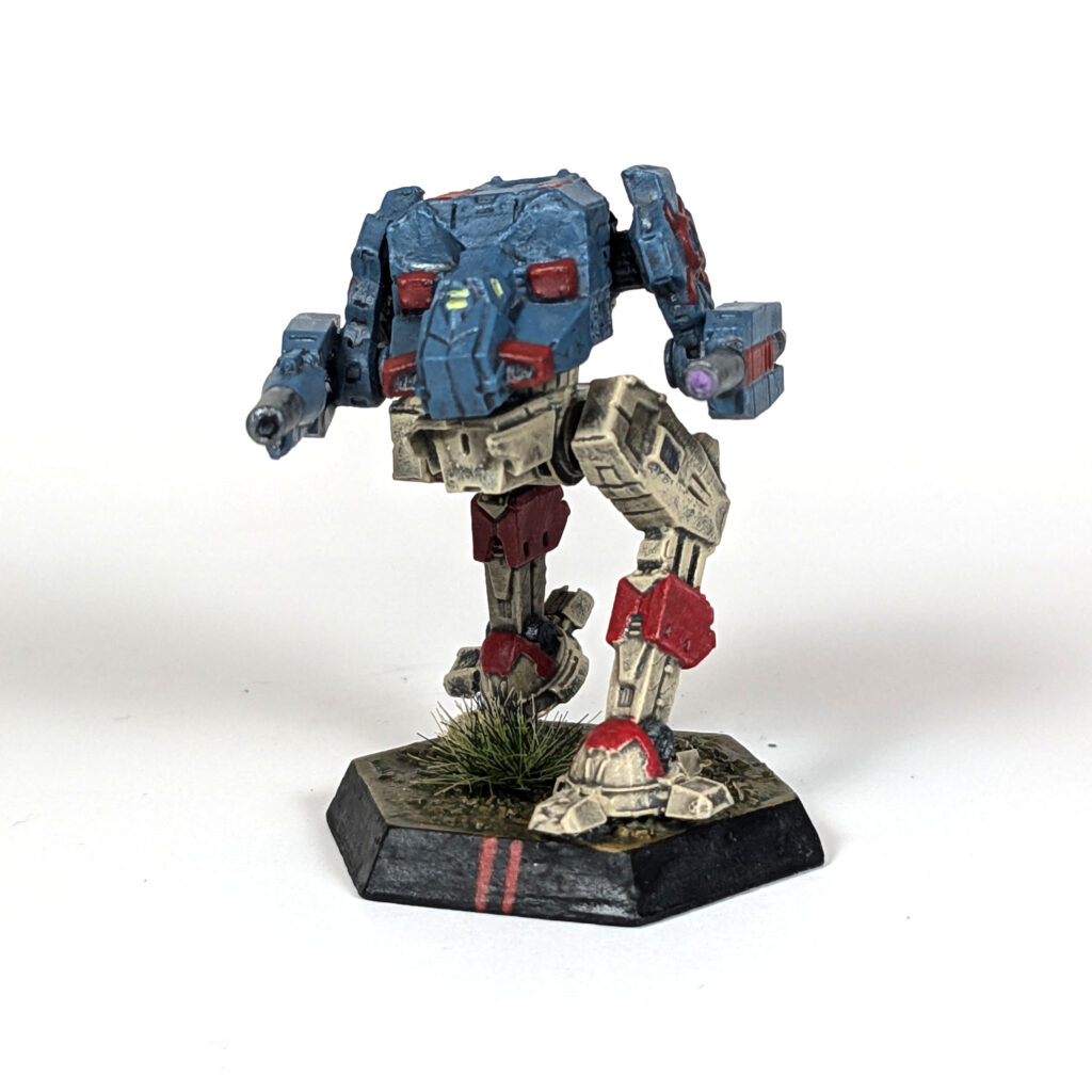 Dominator miniature painted blue and tan