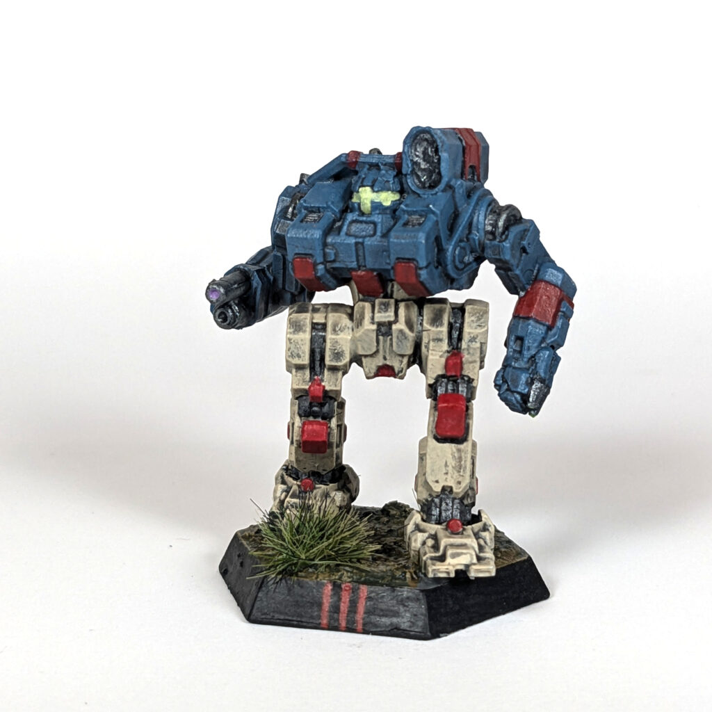 Sojourner miniature painted blue and tan