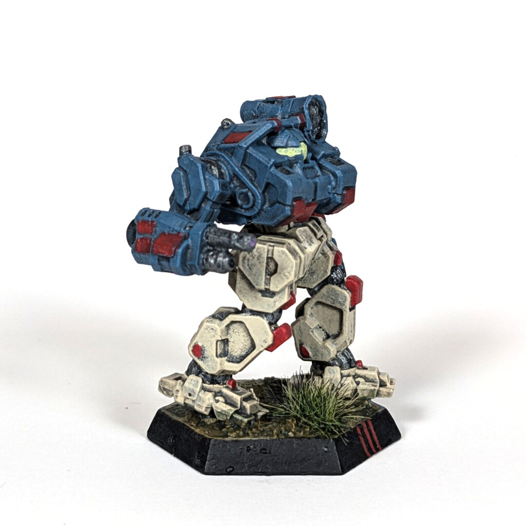 Sojourner miniature painted blue and tan
