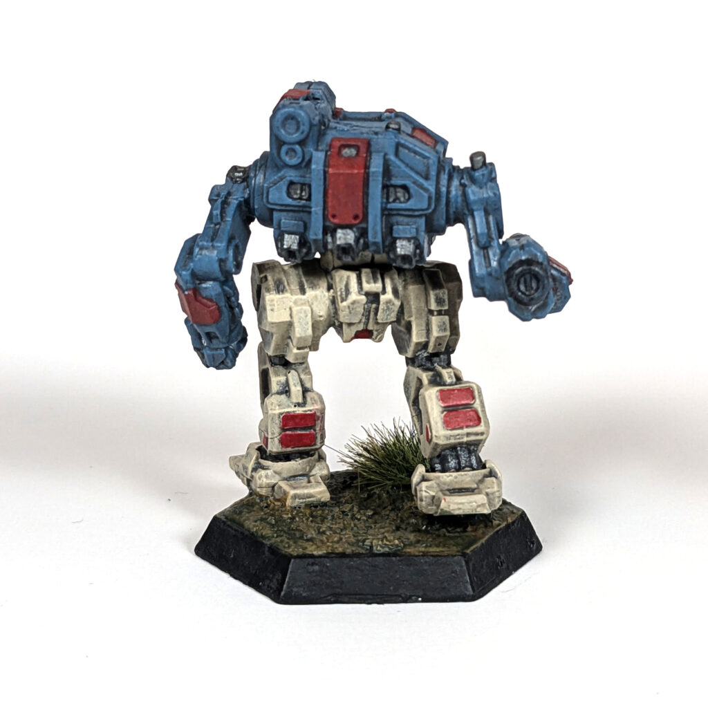 Sojourner miniature painted blue and tan