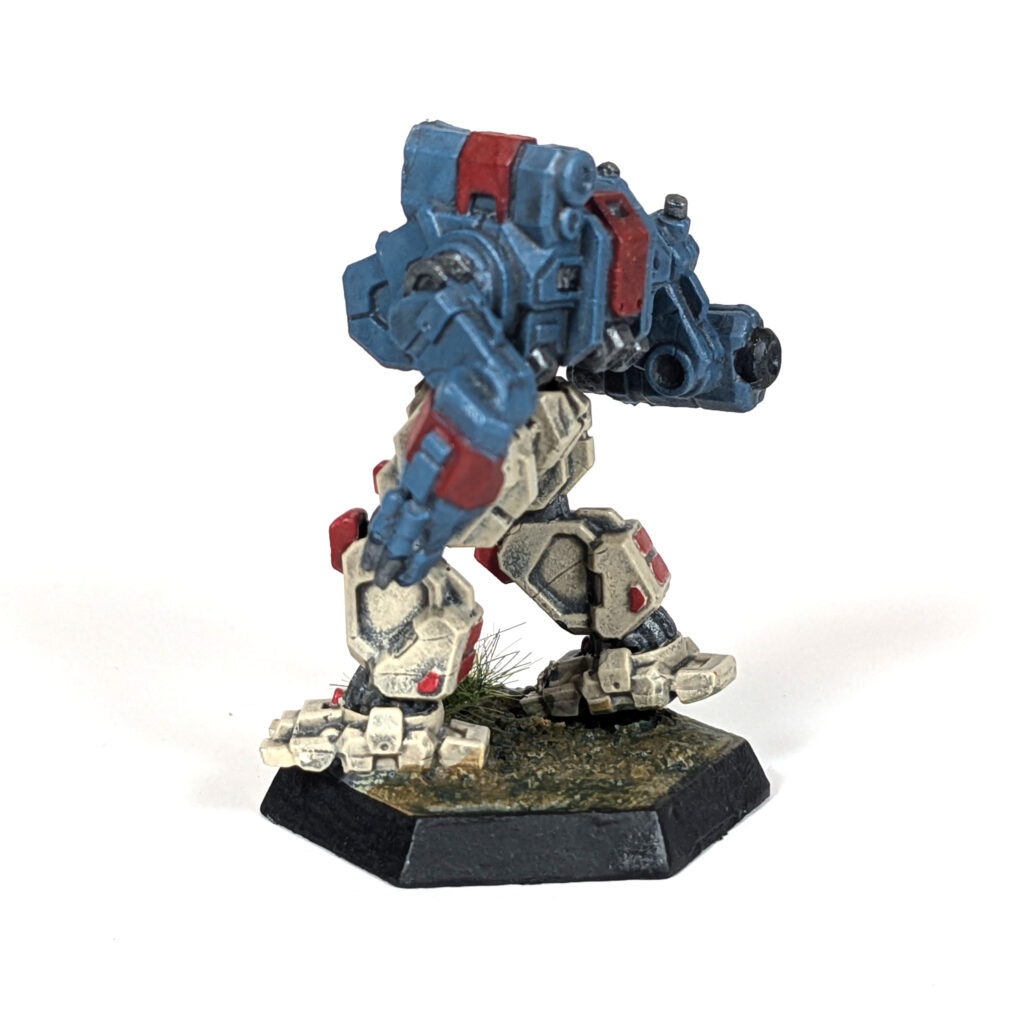 Sojourner miniature painted blue and tan